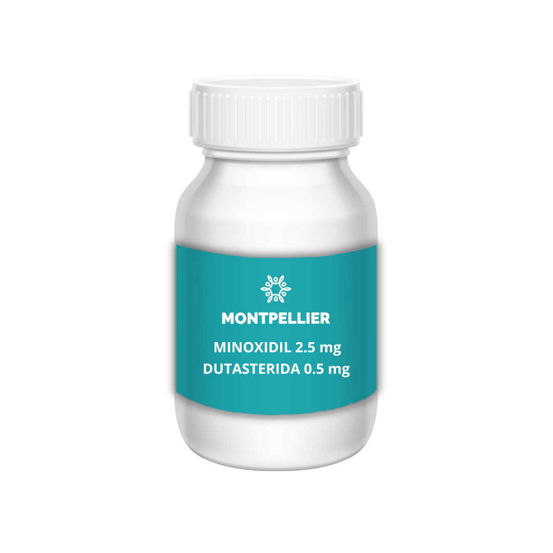 Minoxidil 2.5mg + Dutasterida 0.5mg 60 caps